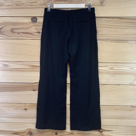 Soma Yoga Pants Small Black Bootcut Pull on Stretch Thick Ponte B151 - Picture 5 of 10